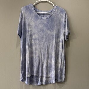 American Eagle Outfitters Blue Tie-Dye Short Sleeve Tee